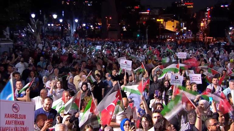 İstanbulda Gazzeye Umut Işığı Ol yürüyüşü düzenlendi