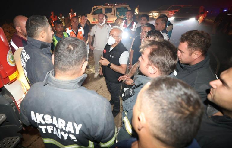 Aksaraydaki orman yangını kontrol altında