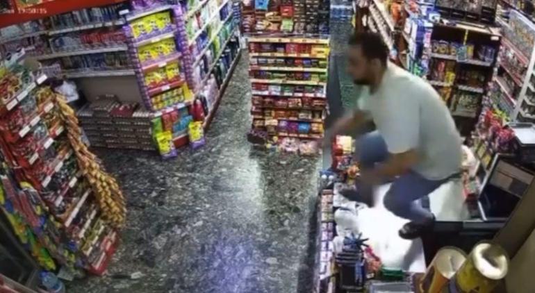 Bursa’da deprem paniği kamerada