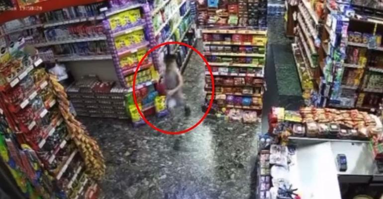 Bursa’da deprem paniği kamerada