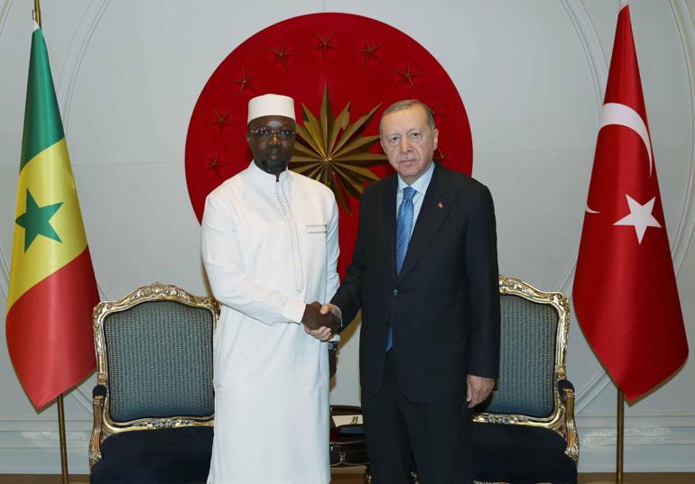 Cumhurbaşkanı Erdoğan Senegal Başbakanı Ousmane Sonkoyu kabul etti