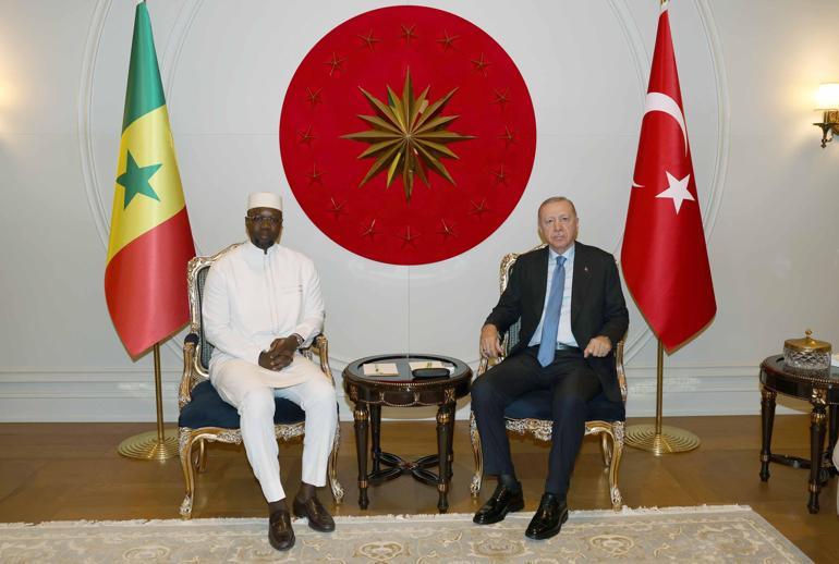 Cumhurbaşkanı Erdoğan Senegal Başbakanı Ousmane Sonkoyu kabul etti