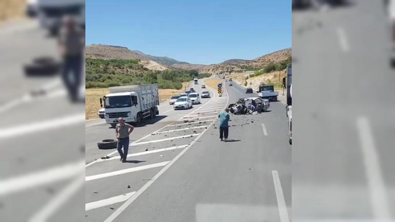 Malatyada kamyon ile otomobil çarpıştı: 2 ölü, 1 yaralı