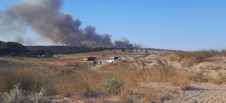 Edirne’de orman yangını