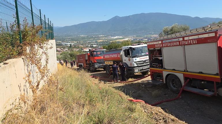 Bursa’da maki yangını