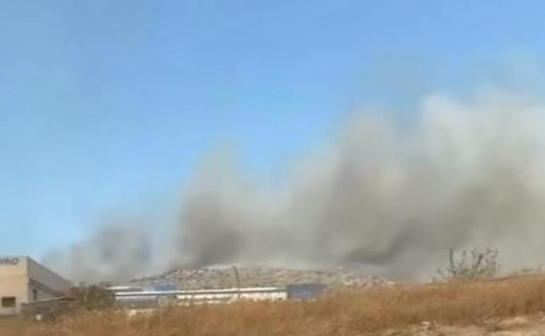 İzmirde makilik yangını