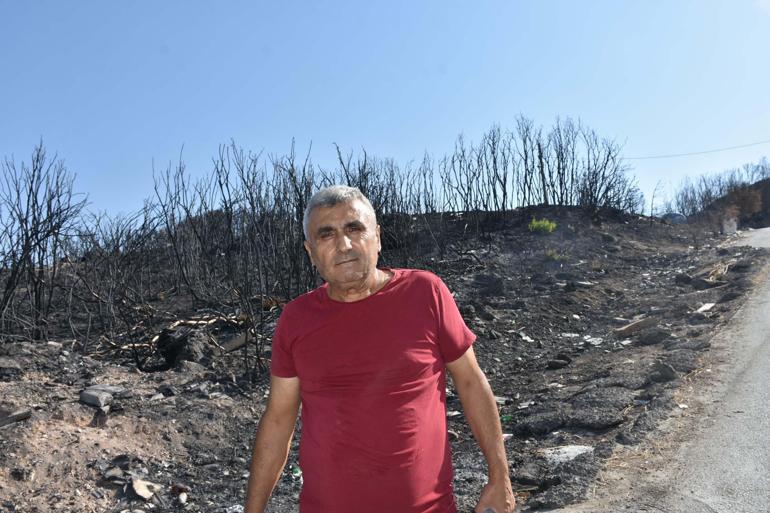 İzmir’de yerleşim yerlerinin çevresinde yanan alanlar dronla görüntülendi