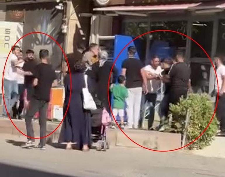 Siirtte tekmeli, yumruklu kavga kamerada