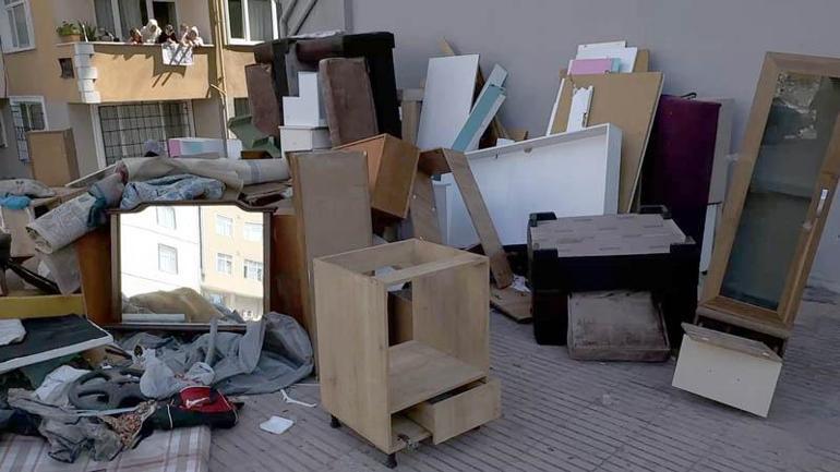 Avcılar’da hem kira ödemedi hem de eşyaları kullanılamaz hale getirip kaçtı