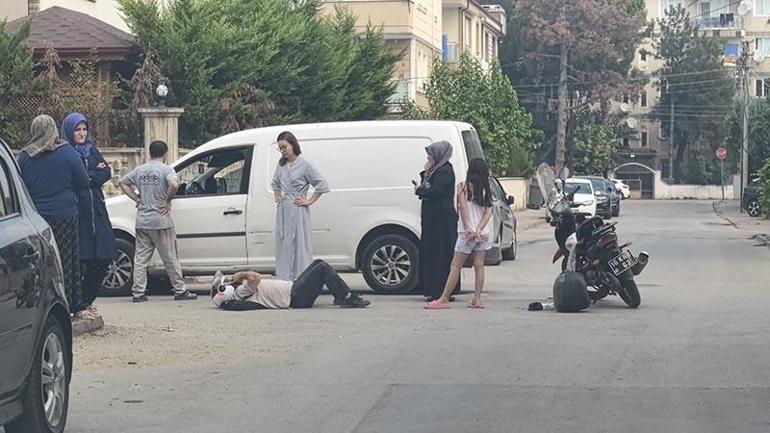 Hafif ticari araçla çarpışan motosikletin sürücüsü yaralandı