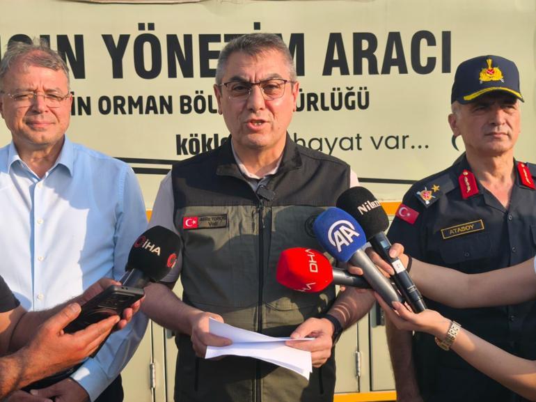 Mersindeki orman yangını 2nci gününde