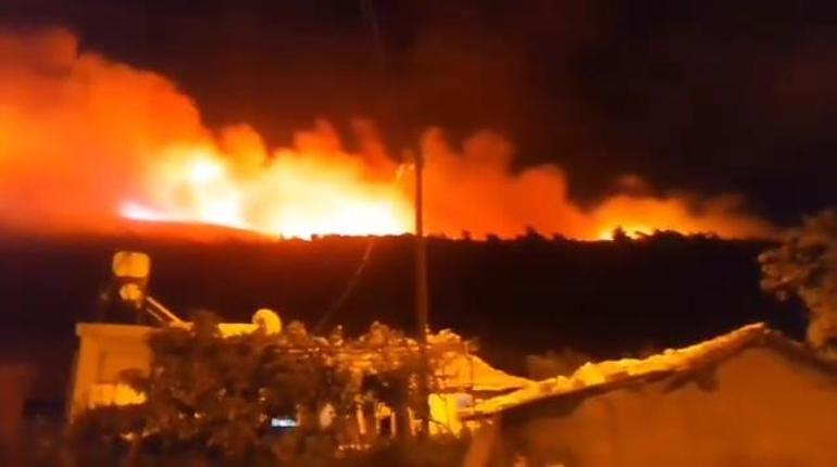 Hataydaki orman yangını ikinci gününde; havadan müdahale başladı