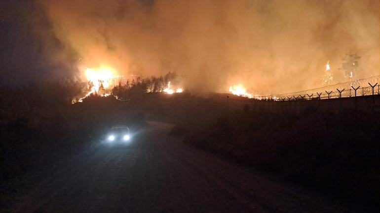 Hataydaki orman yangını ikinci gününde; havadan müdahale başladı