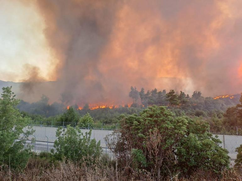 Hataydaki orman yangını ikinci gününde; havadan müdahale başladı