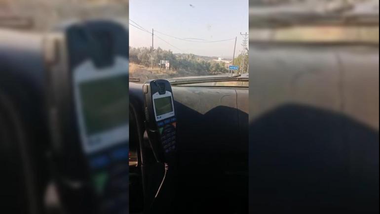 Arazöz alevlerin arasında kaldı; telsizle yardım isteyip son anda kurtuldular