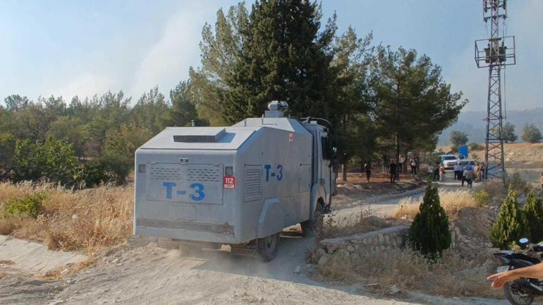 Adıyamanda orman yangınına havadan ve karadan müdahale