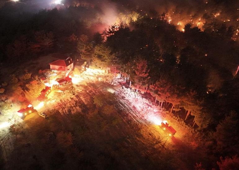 Çanakkale’de orman yangını kontrol altında