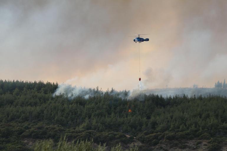 Çanakkaledeki orman yangını kontrol altında