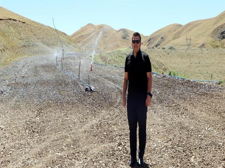 Palandökeni ağaçlandırma ve çimlendirme projesinde arılar da kullanılıyor