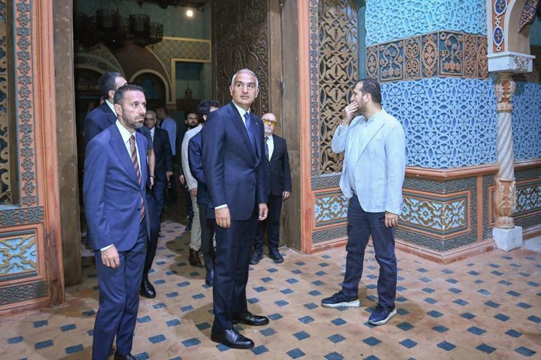 Bakan Ersoydan, film platosu ziyareti