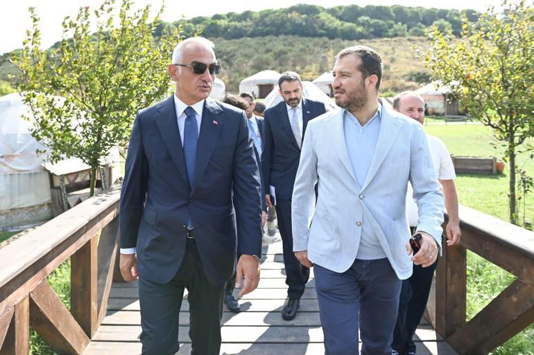 Bakan Ersoydan, film platosu ziyareti