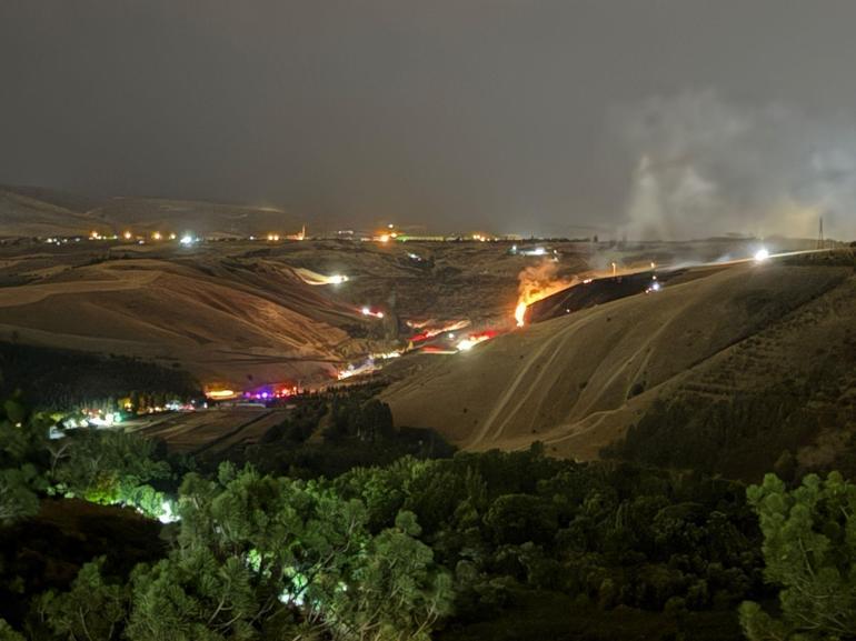 Eymir Gölü yakınlarında çıkan yangının nedeni havai fişek; 2 gözaltı