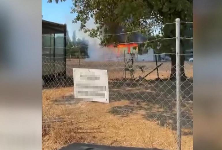 Bursada çiftlikte çıkan yangın 1 saatte kontrol altına alındı