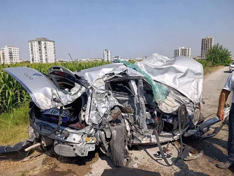 Otomobil ve kamyona, tanker çarptı; 2 yaralı