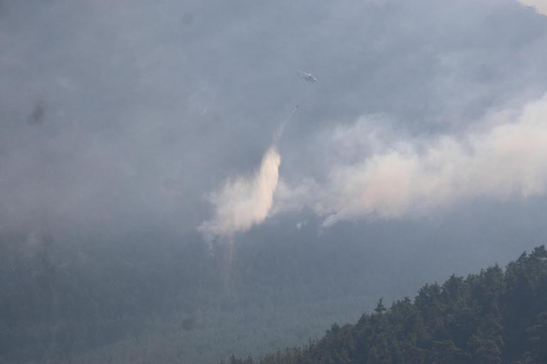 Denizlideki orman yangını 2nci gününde; kontrol altına alındı