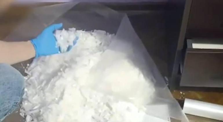 Büyükçekmece’de uyuşturucu operasyonunda 218 kilogram metamfetamin ele geçirildi