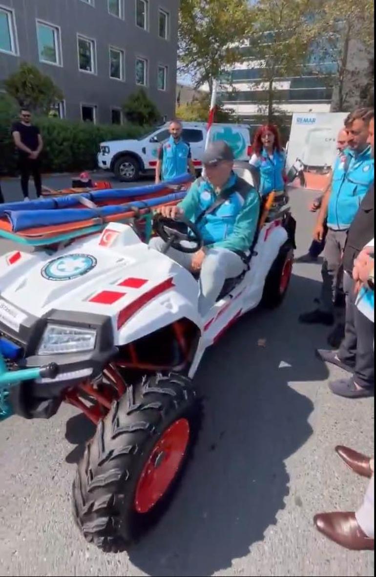Bakan Memişoğlu, ATV ambulansı test etti