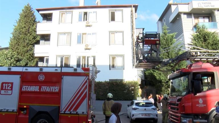 Tuzlada 4 katlı otelde çıkan yangın söndürüldü