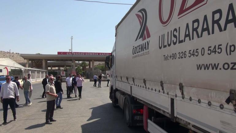14 yıl aradan sonra Cilvegözü’nden Şam’a TIR’la yapılan ilk ihracat