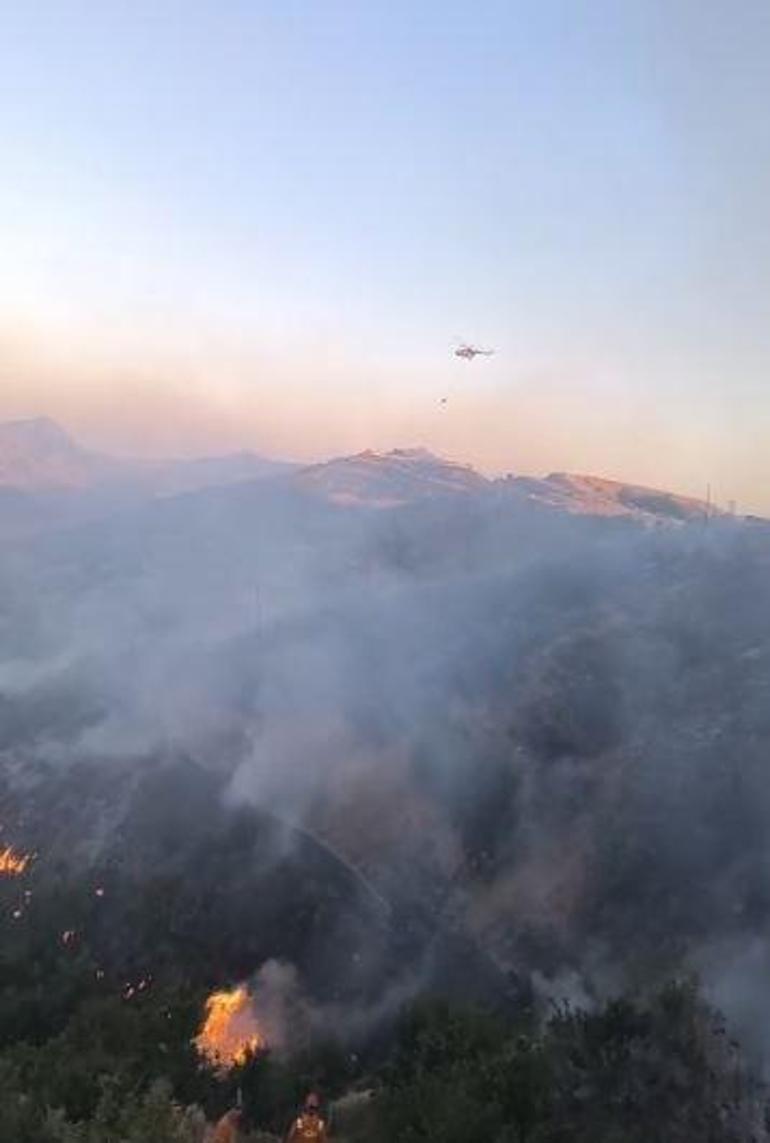 Diyarbakır- Bingöl sınırında orman yangını kontrol altında