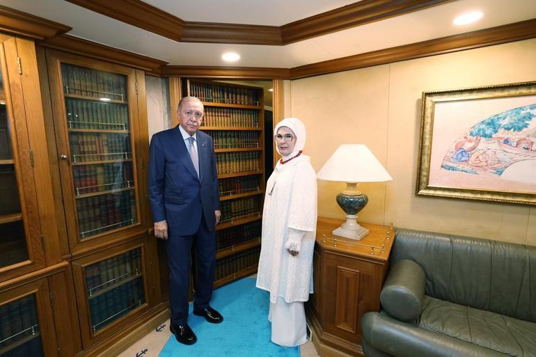 Cumhurbaşkanı Erdoğan, Savarona yatını ziyaret etti