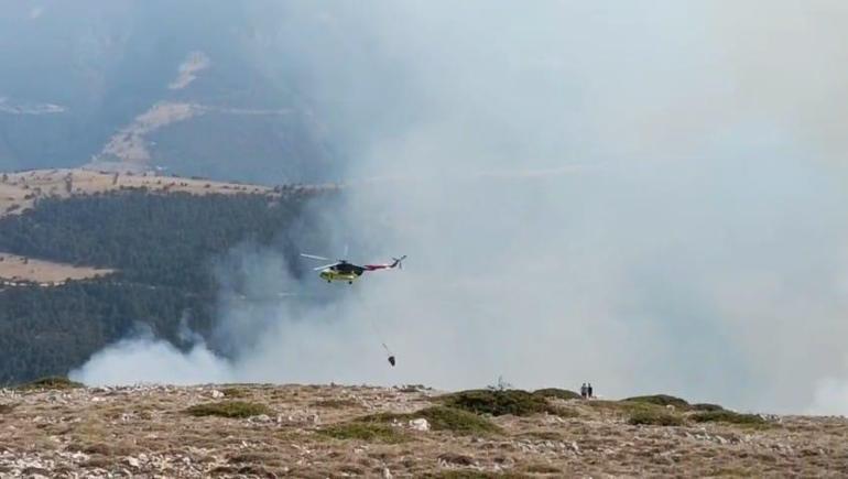 Amasya’da orman yangını