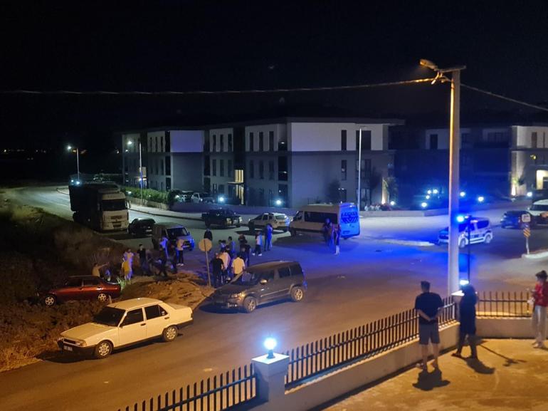 Tartıştığı damadının otomobiliyle kaçarken tarlaya uçtu