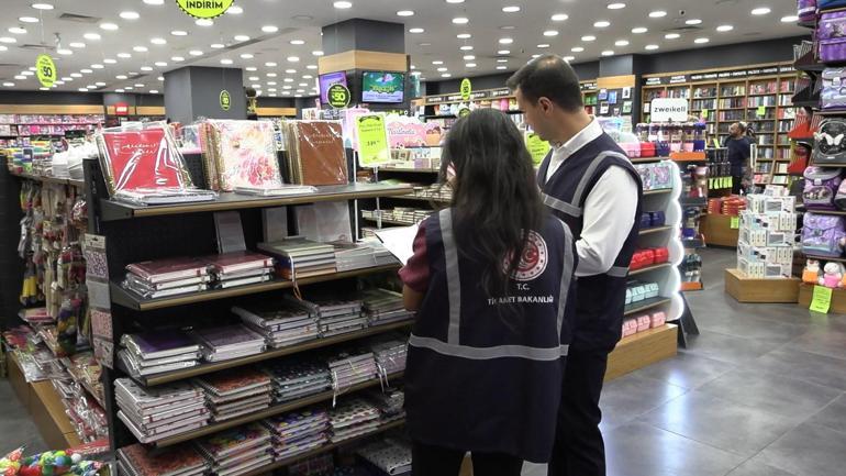 Ankarada kırtasiye ve okul ürünleri denetimi