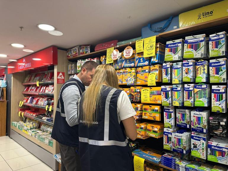 Ankarada kırtasiye ve okul ürünleri denetimi