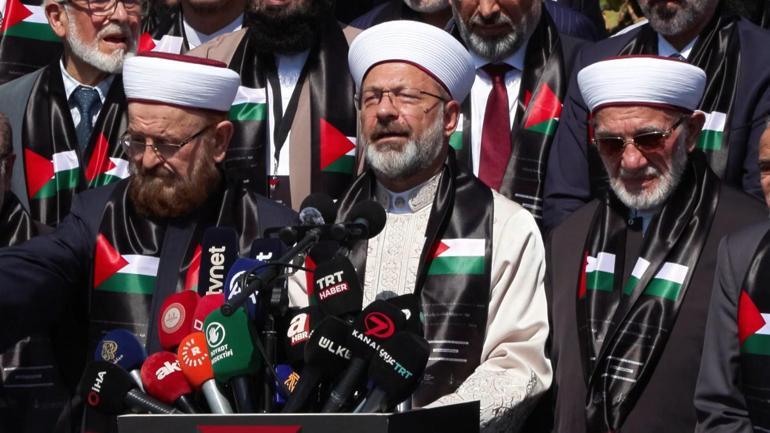 Gazze Konferansının sonuç bildirgesi Ayasofya Camiinde açıklandı