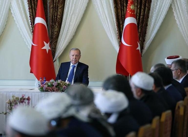 Cumhurbaşkanı Erdoğan, Dünya Müslüman Alimler Birliği heyetini kabul etti