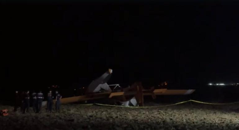 Aydında orman yangınına müdahale eden uçak, zorunlu inişte kaza- kırıma uğradı