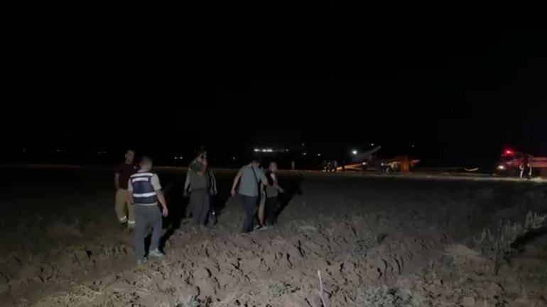 Aydında orman yangınına müdahale eden uçak, zorunlu inişte kaza- kırıma uğradı