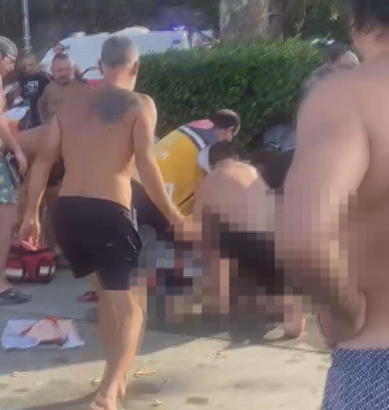 Kireçburnu sahilde boğulma tehlikesi geçiren kişi hastaneye kaldırıldı