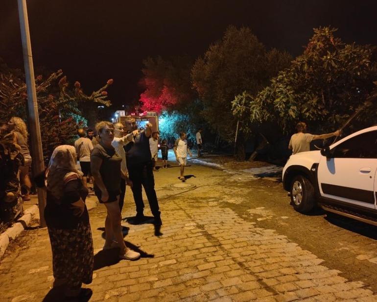 Kızına hediye olarak aldığı otomobil alev alev yandı