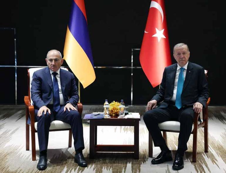 Cumhurbaşkanı Erdoğan, Ermenistan Başbakanı Paşinyanı kabul etti