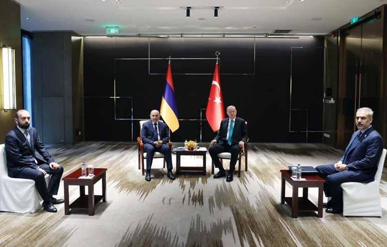 Cumhurbaşkanı Erdoğan, Ermenistan Başbakanı Paşinyanı kabul etti