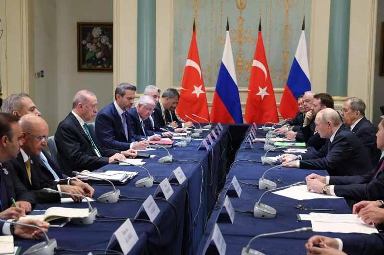 Cumhurbaşkanı Erdoğan, Rusya Devlet Başkanı Putin ile bir araya geldi