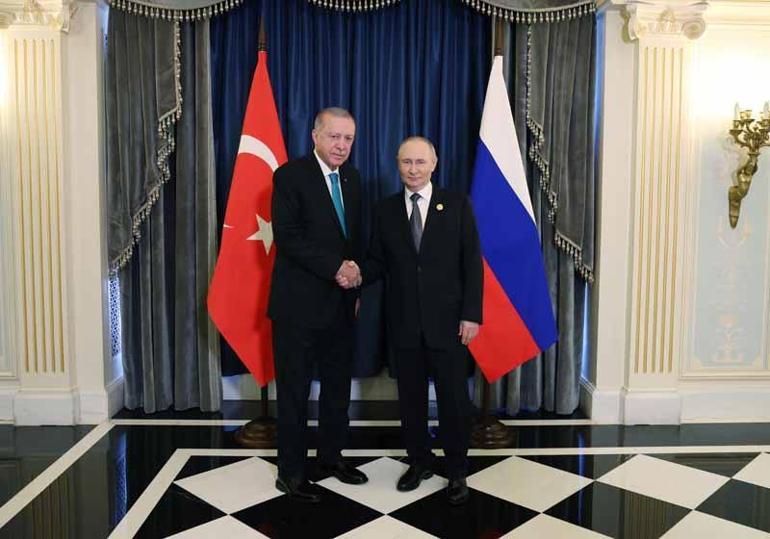Cumhurbaşkanı Erdoğan, Rusya Devlet Başkanı Putin ile bir araya geldi