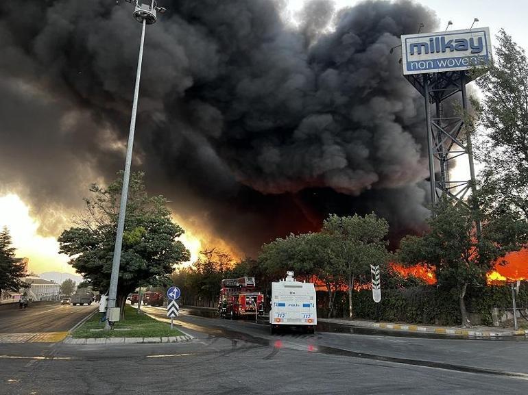 Kayseri’de tekstil fabrikasında yangın